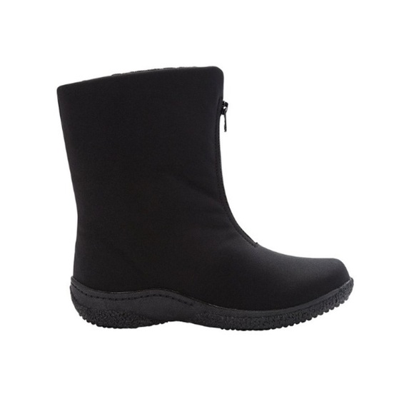 Propet Black Madi Front-Zip Boot Mid-Calf Length Woman’s Size 10 Narrow READ - Picture 2 of 8